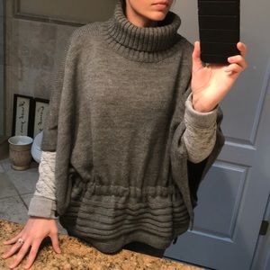 Nordstrom gray poncho/cape